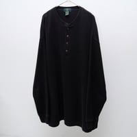 90s Cotton henry neck knit sweater