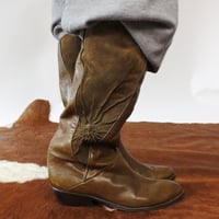 Design leather long boots