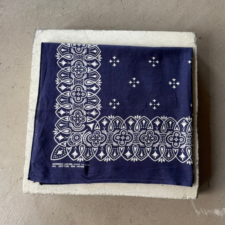 60s Wamcraft iron cross pattern bandanna