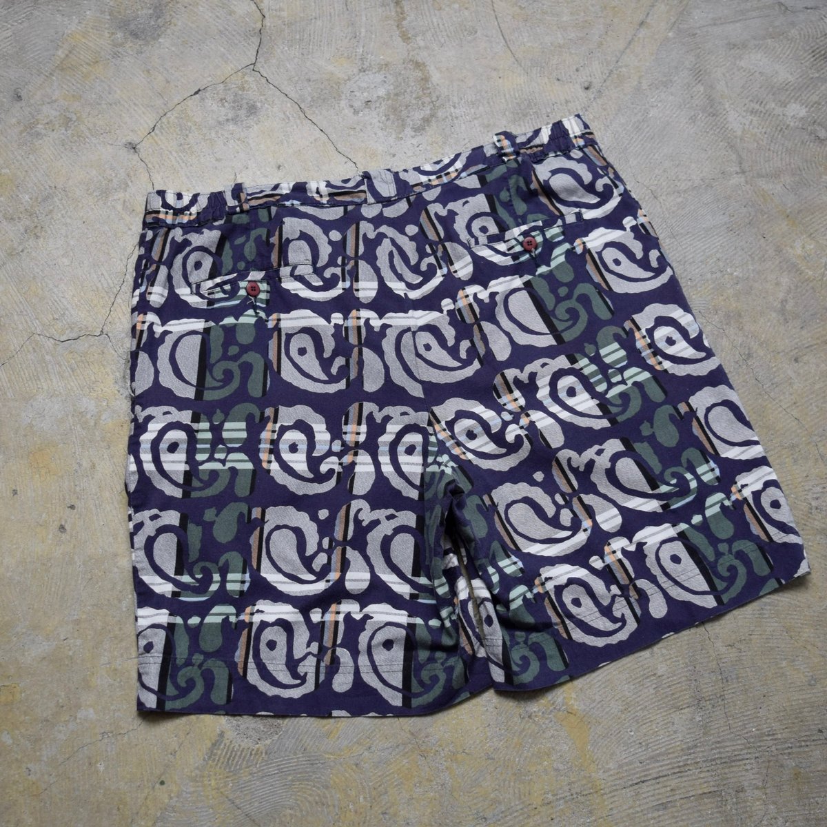 90's HENRY GRETHEL native pattern cotton shorts