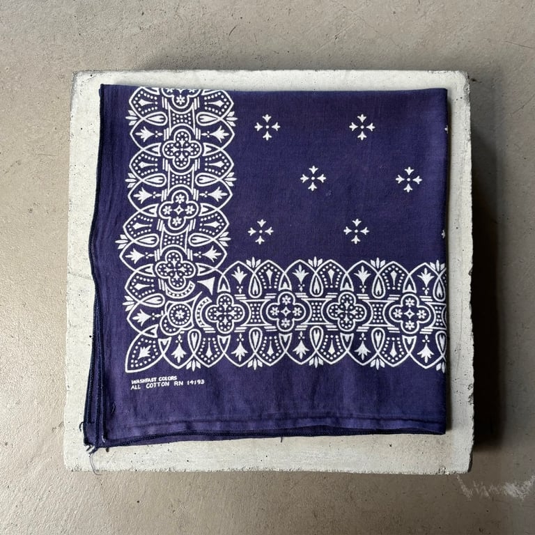 60s Wamcraft iron cross pattern bandanna