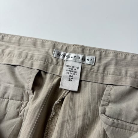 90s~ GEOFFREY BEENE stripe cotton wide slacks