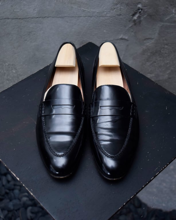 J.crew leather penny loafers