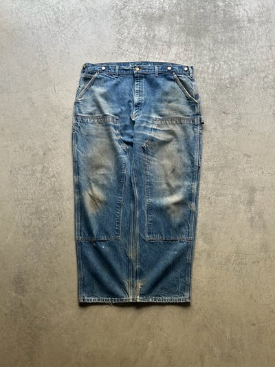 90年代 カーハート デニムパンツ（90s Carhartt  faded denim double knee pants "DNM"）