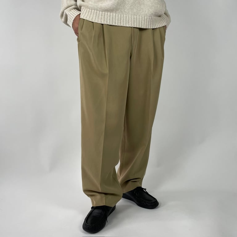 スラックス（polyester/rayon 3tuck slacks）