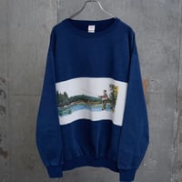 90’s Fly fishing art print sweat shirt
