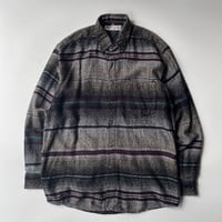 90s acryl stripe shirt