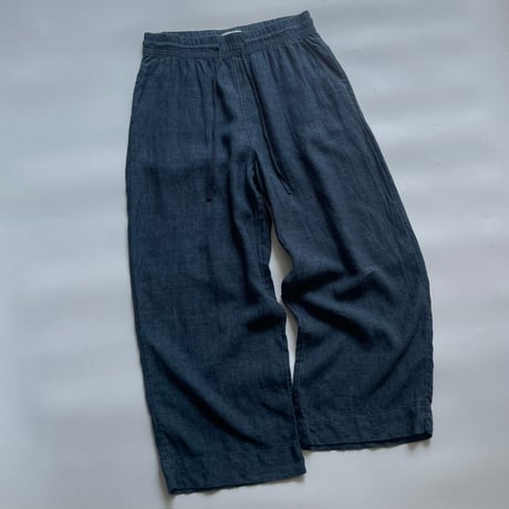 Linen wide easy pants