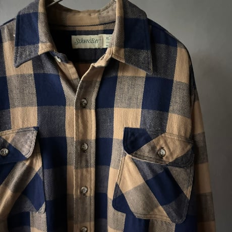 90s St john's bay plaid flannel shirt