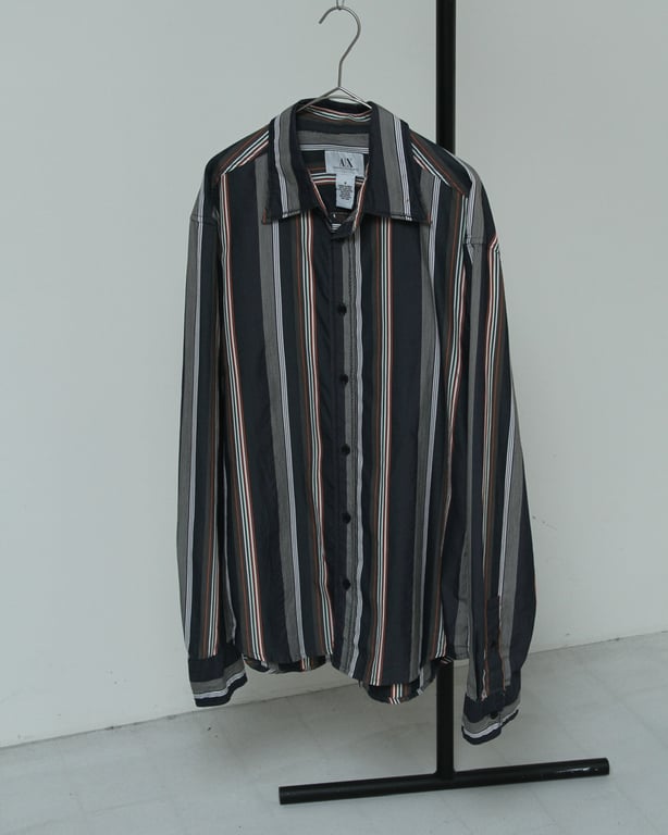 Armani exchange stripe pattern L/S shirt｜アルマーニ