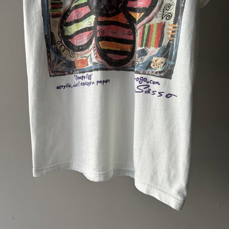 flower art print tee