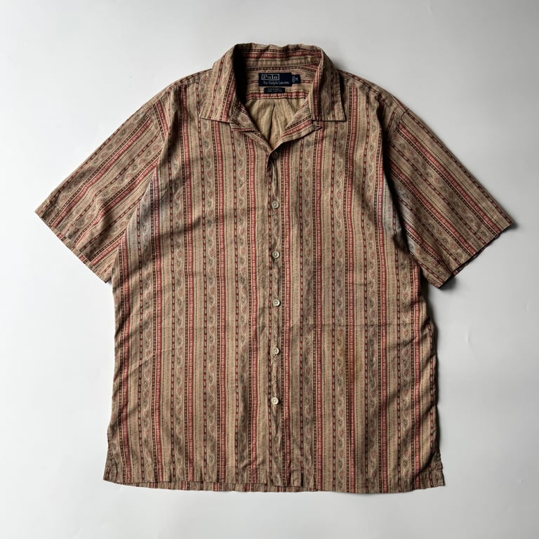 90s Ralph Lauren “CALDWELL”paisley pattern S/S shirt｜ラルフローレン