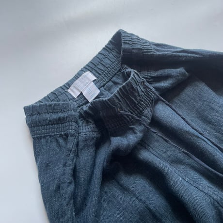 Linen wide easy pants
