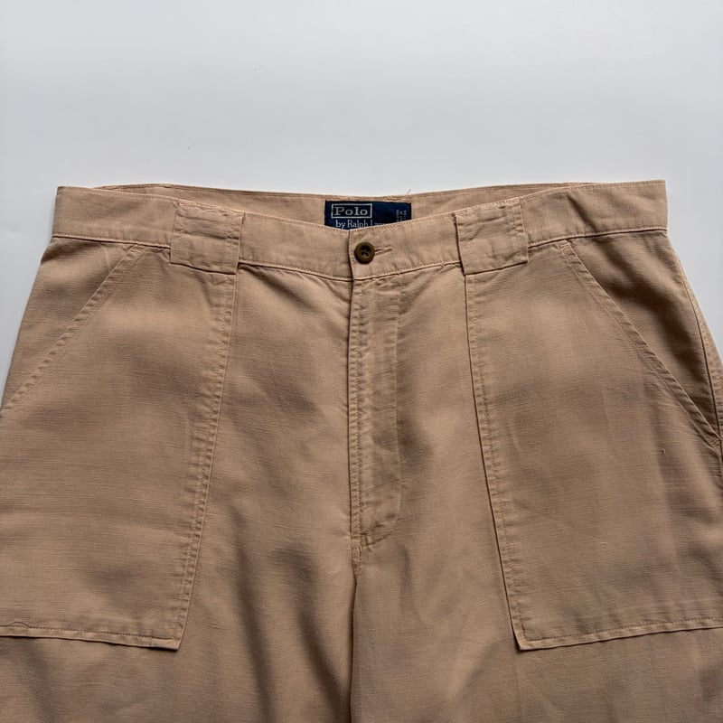 90s Ralph Lauren linen×cotton baker shorts | su