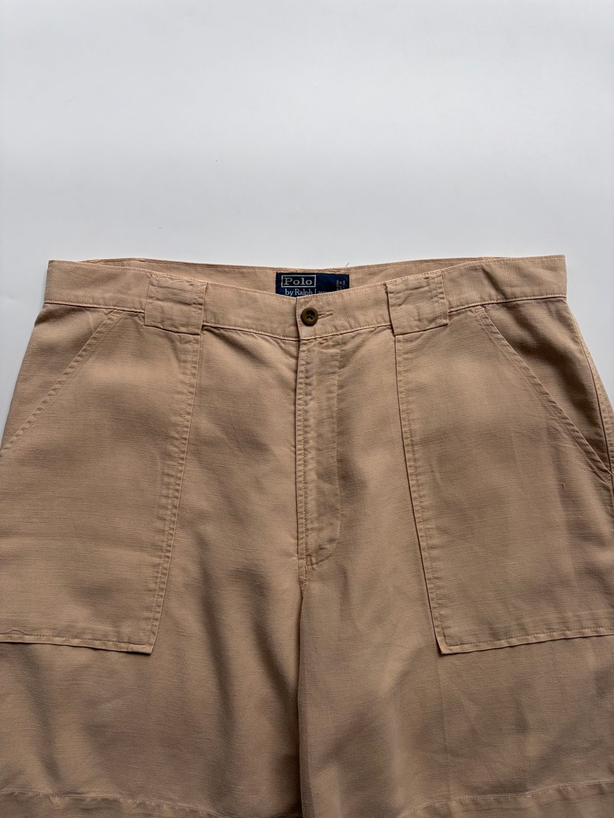 90s Ralph Lauren linen×cotton baker shorts | su