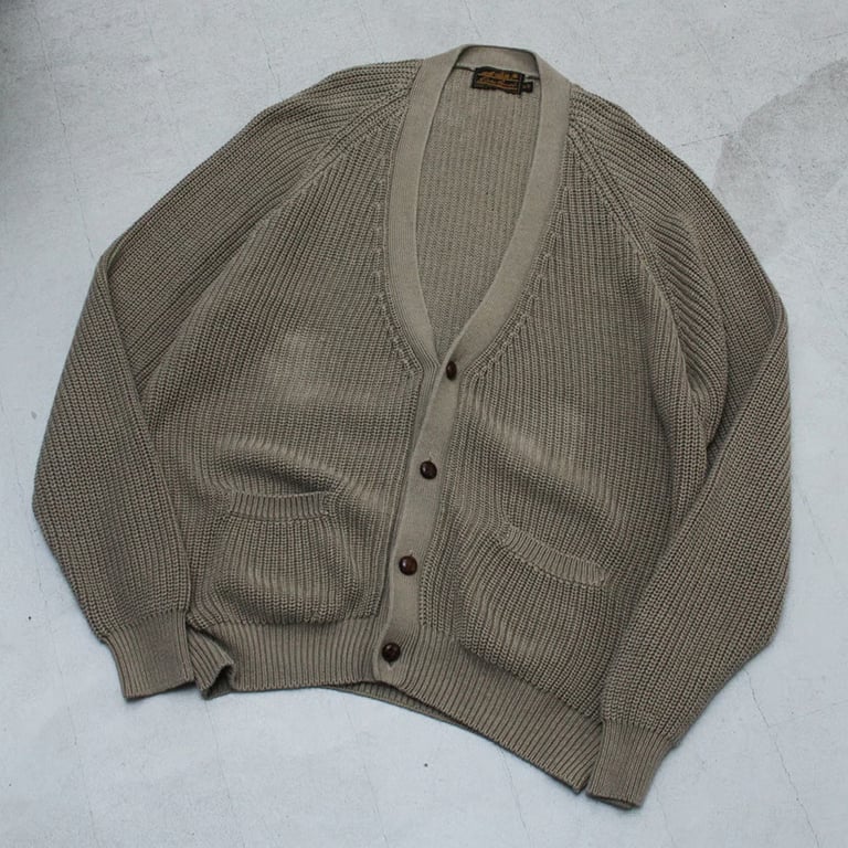 80s~ Eddie bauer cotton knit cardigan