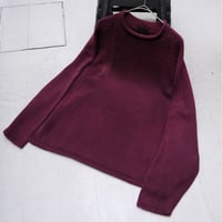 90s J.crew faded cotton roll neck knit sweater
