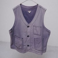 00s faded cotton design vest