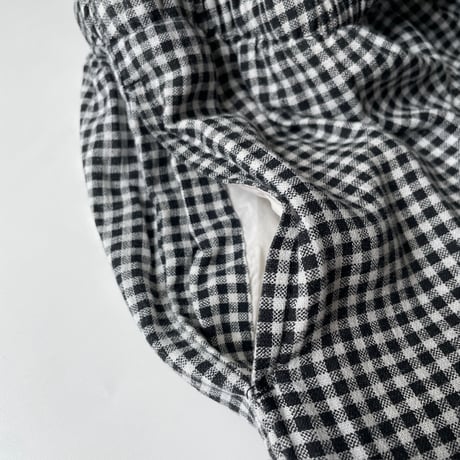 a new day gingham check linen×rayon easy pants