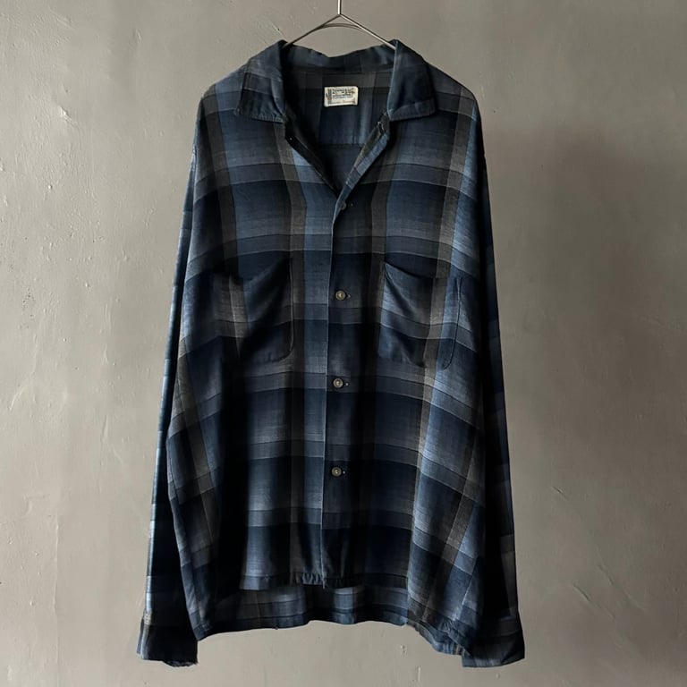 60s Towncraft ombre rayon shirt