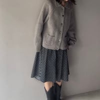 Polka dot medium cotton skirt