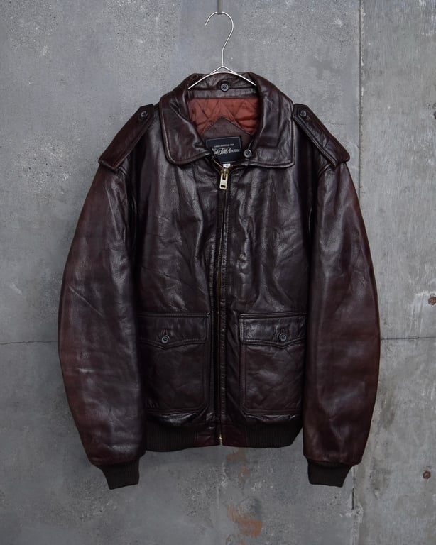 90年代 レザージャケット（~90’s Saks Fifth Avenue type A-2 leather jacket）