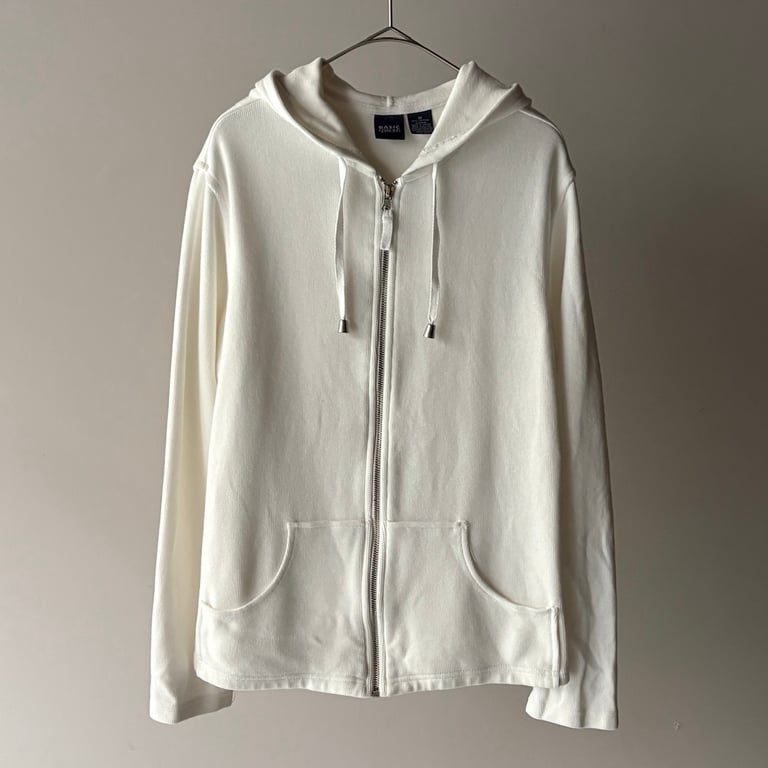 Zip up hoodie“off-white”