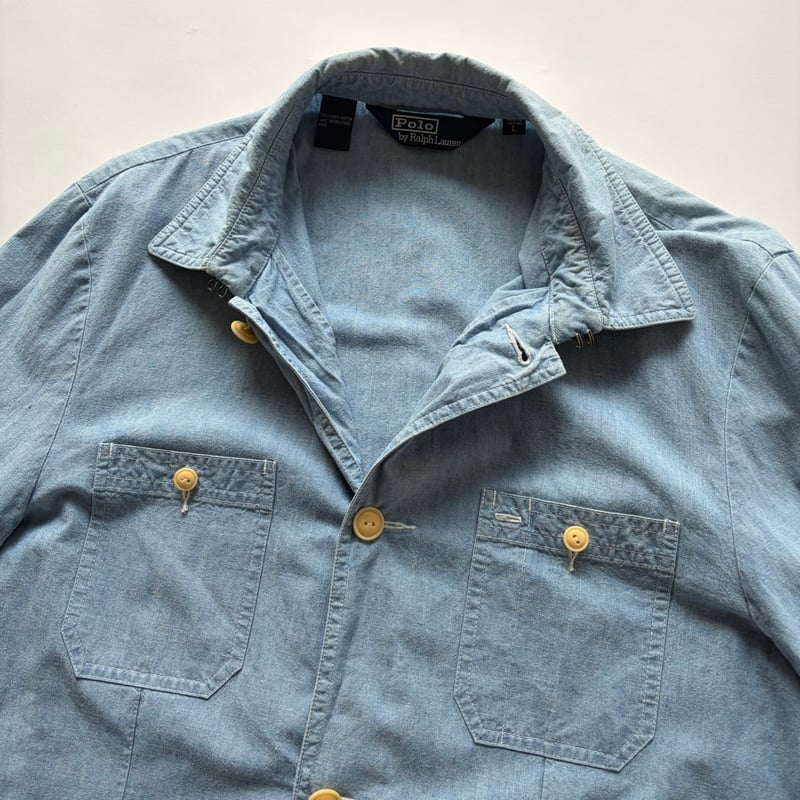 90s Ralph Lauren chambray coverall | sui & shara