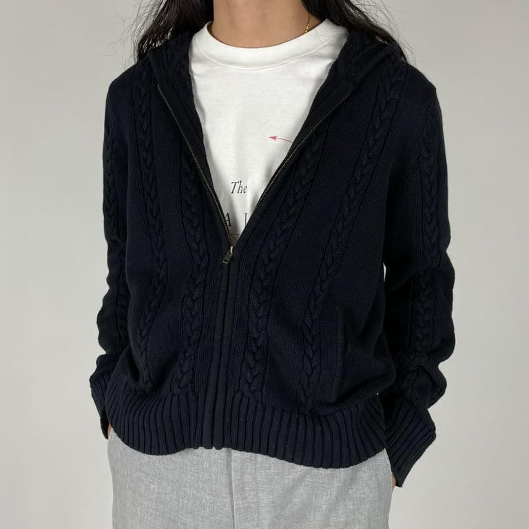 90’s ~ Gap cotton knit zip hoodie