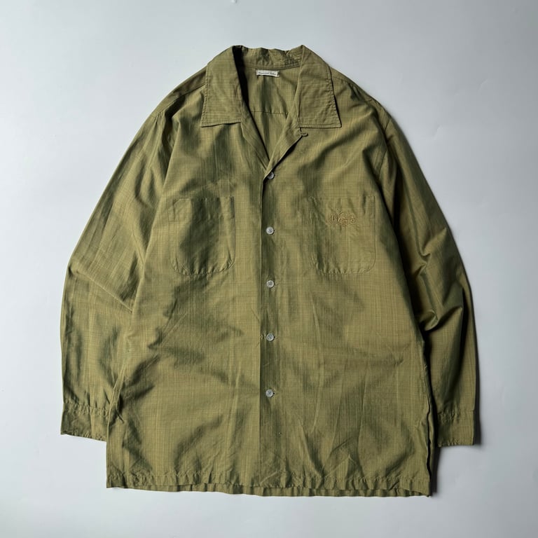 1960s open collar cotton shirt
