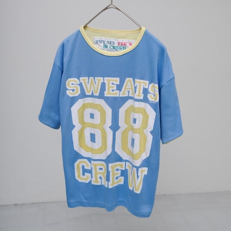 90s double face print T-shirt