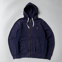 Ralph Lauren zip up hoodie sweat “navy”