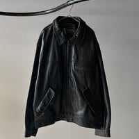 00s Eddie Bauer legend culf leather zip up jacket