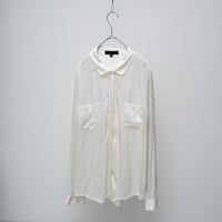 00s rayon/viscose fly front L/S shirt