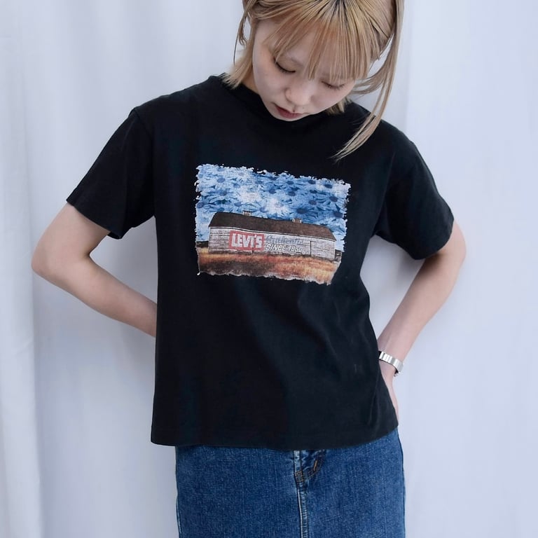 80's~ Levi's print T-shirt｜リーバイス