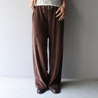 Velours wide easy pants