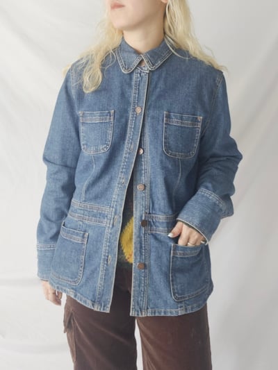 90年代 デニムジャケット（90s Jones sports denim coverall）