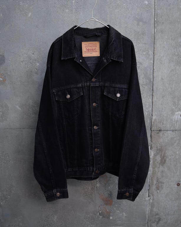 ’96 Levi's 70507 black denim tracker jacket “Big size”｜リーバイス