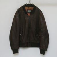 90s "MA-1 type" leather jacket