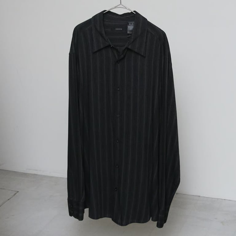 claiborne stripe pattern rayon L/S shirt