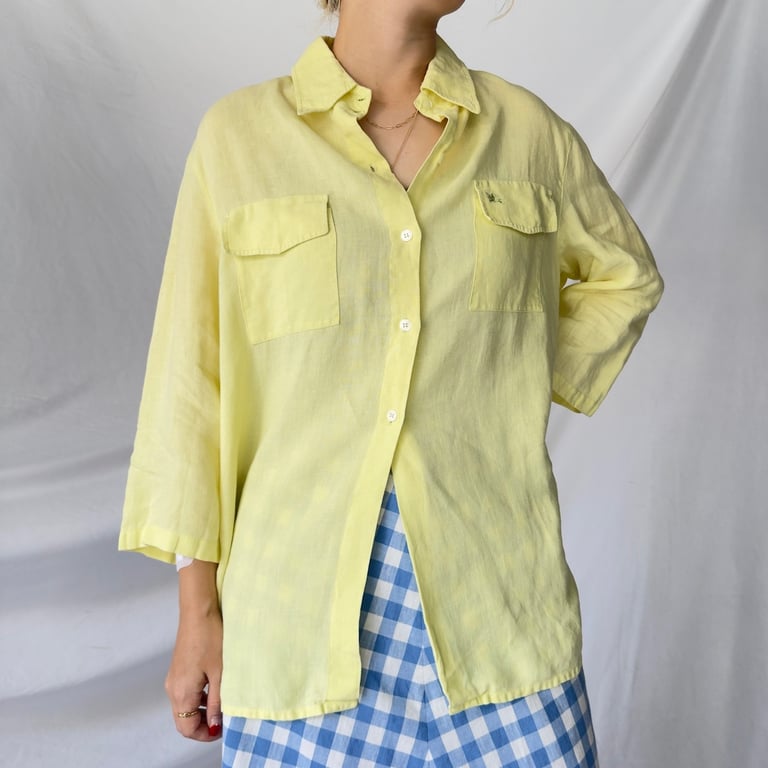 Burberry linen shirt｜バーバリー