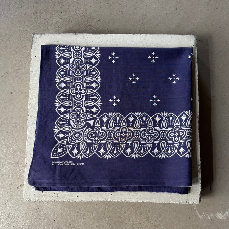 60s Wamcraft iron cross pattern bandanna