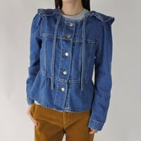 Levi’s frill collar denim jacket