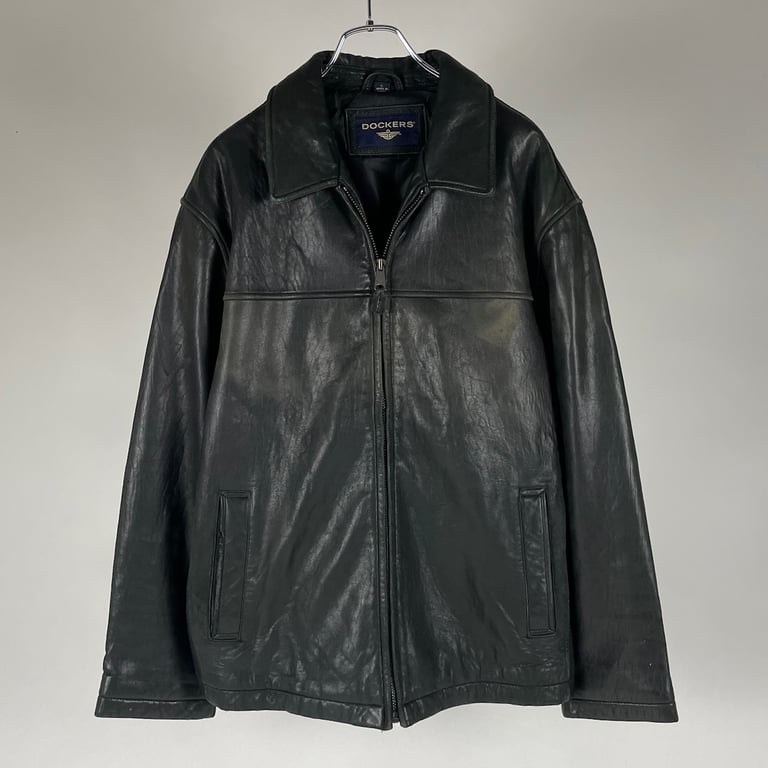 2000年代 ドッカーズ レザージャケット（00s Dockers lamb leather jacket）