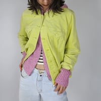 tracker type velours jacket “light green”