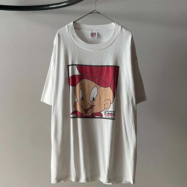 90年代 プリントTシャツ（1995 Looney tunes ″Elmer fudd″ print tee）