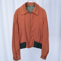 50’s~ SNO FO  rayon gabardine bi-color jacket
