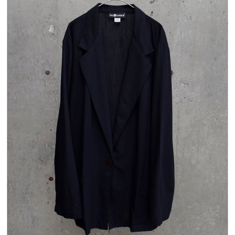 90年代 テーラードジャケット（90’s~ SAG HARBOR rayon/polyester easy tailored jacket）