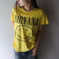 NIRVANA print tee "yellow"