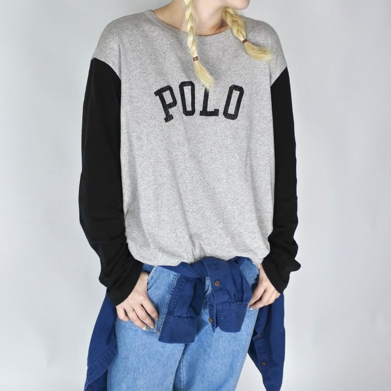 ポロラルフローレン ロンT（Polo Ralph Lauren 2tone logo L/S tee）